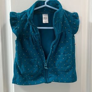 Carters girl size 12m lightly used zip up